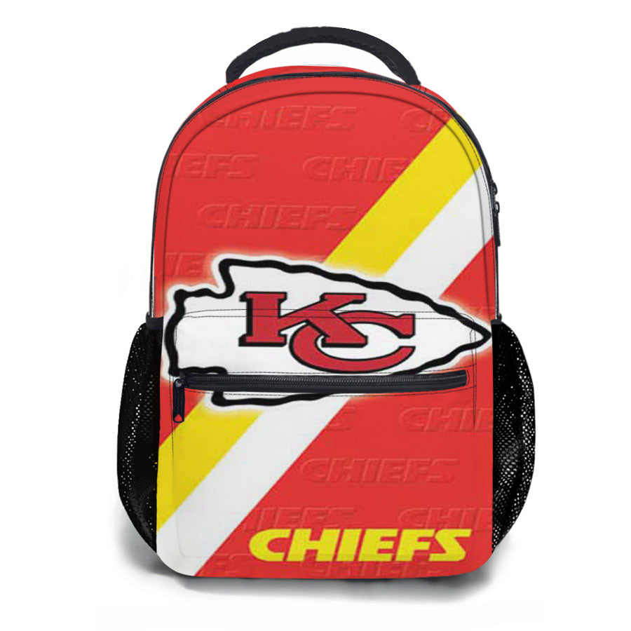Kc Chiefs Diagonal School Backpacks