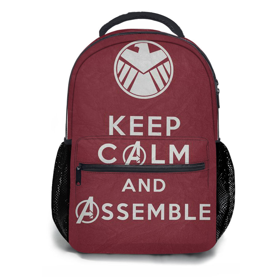 Keep Calm And Assemble School Backpacks