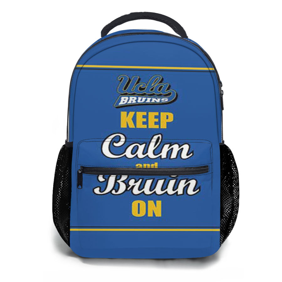 Keep Calm Bruin On School Backpacks