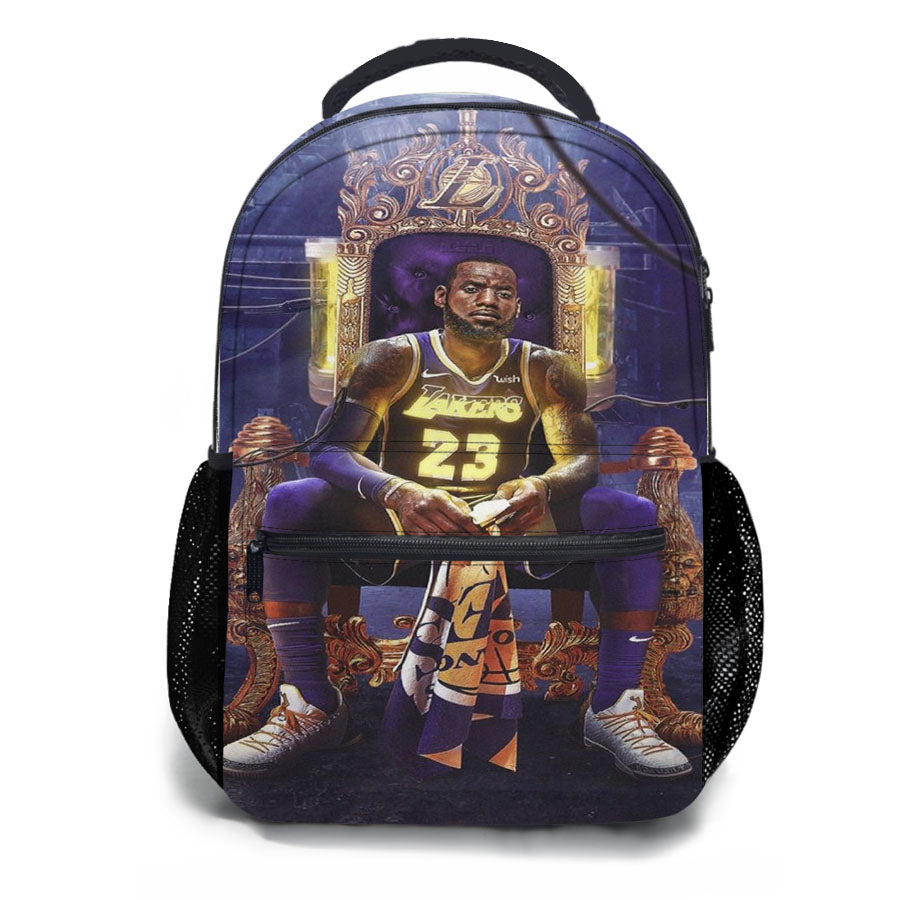 King Lebron James Super Star La School Backpacks