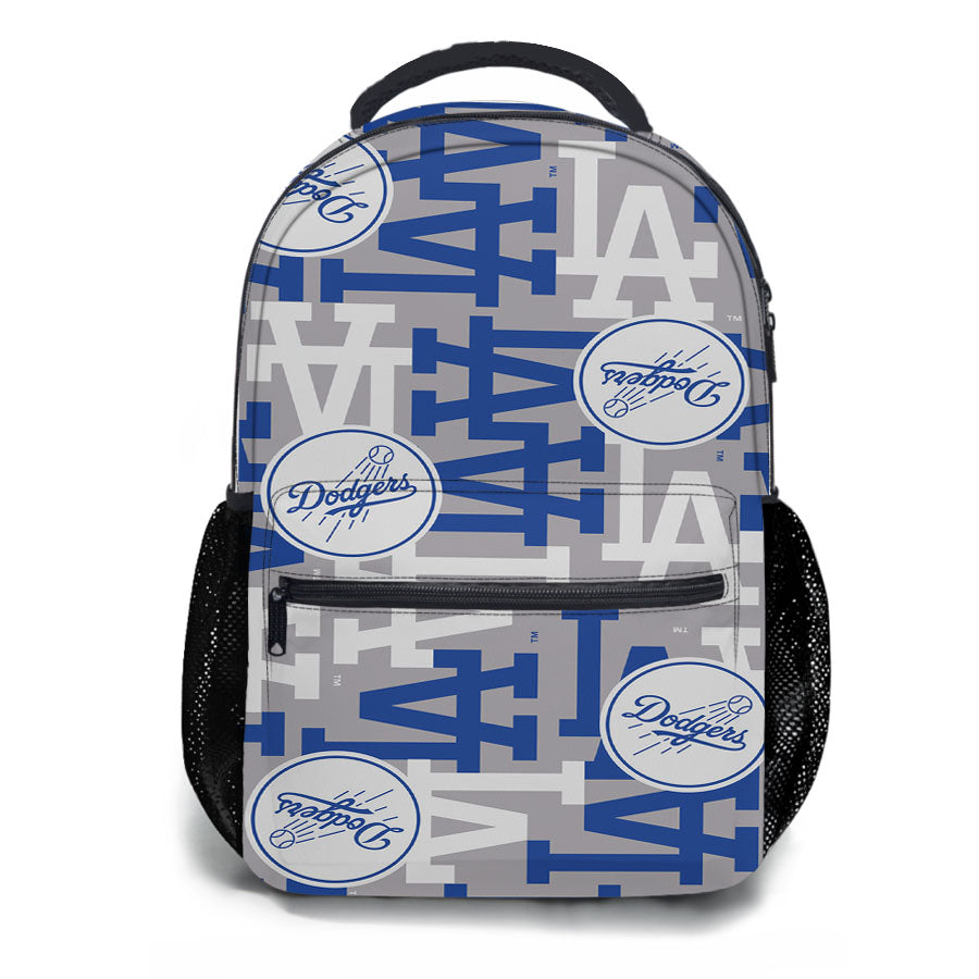 La Dodgers Pattern School Backpacks