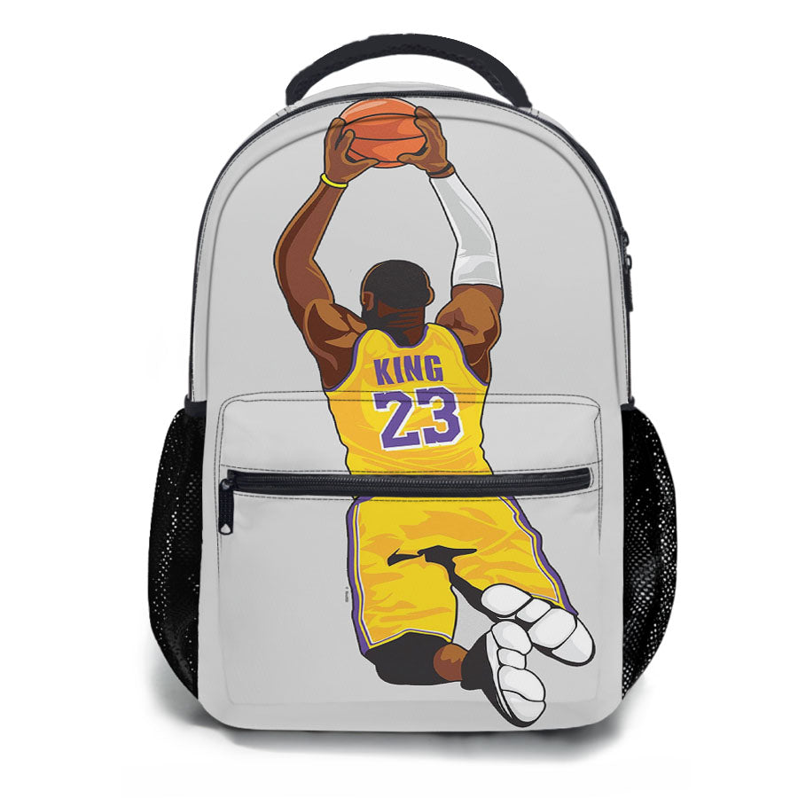 Lebron Lakers Custom School Backpacks