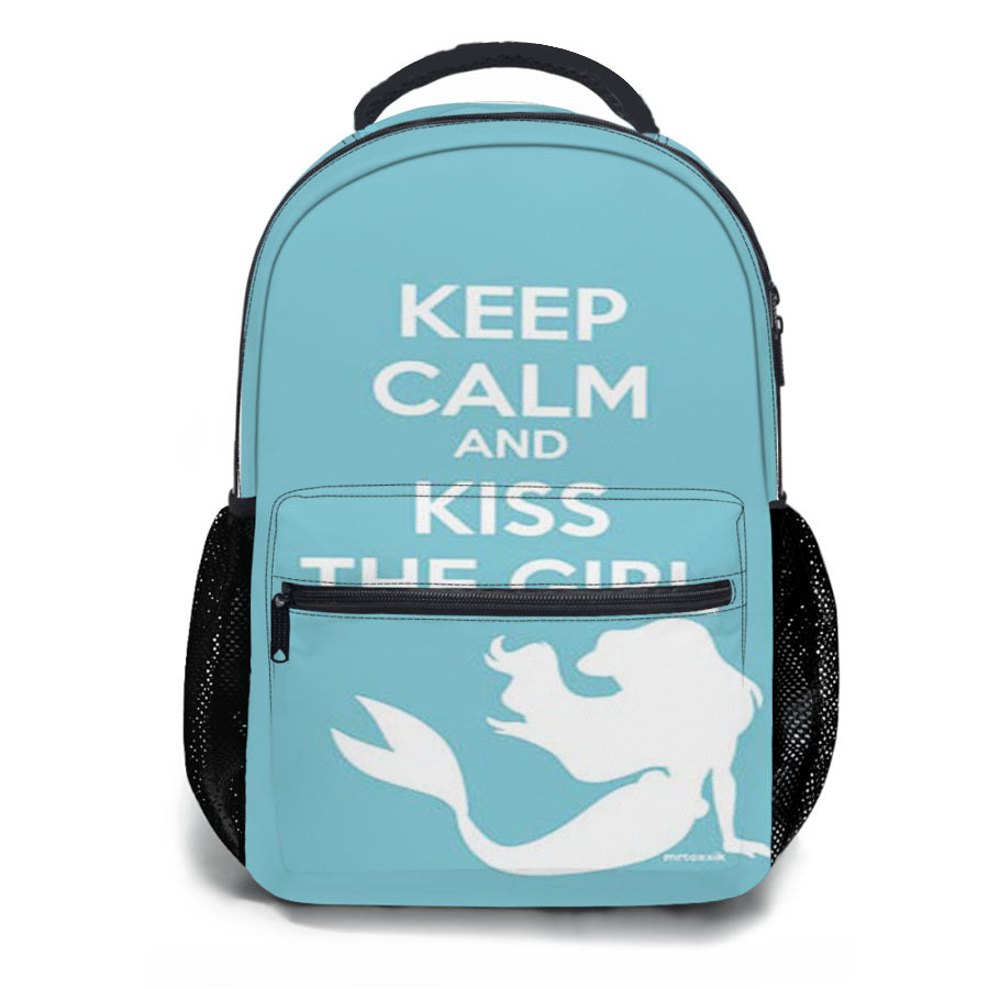 Little Mermaid Keep Calm School Backpacks