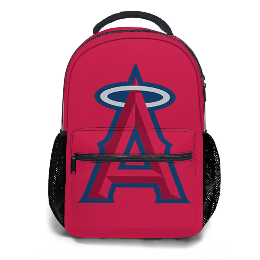 Los Angeles Baseball Logo Pink School Backpacks