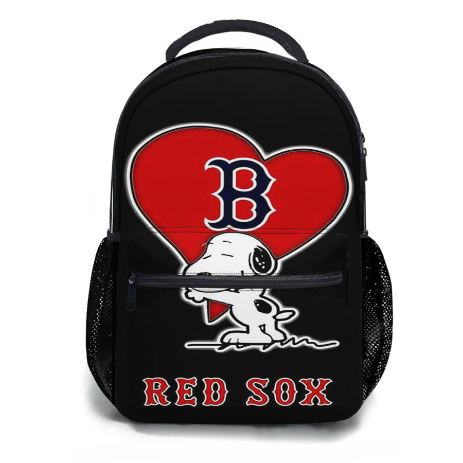 Love Boston Red Sox Snoopy School Backpacks