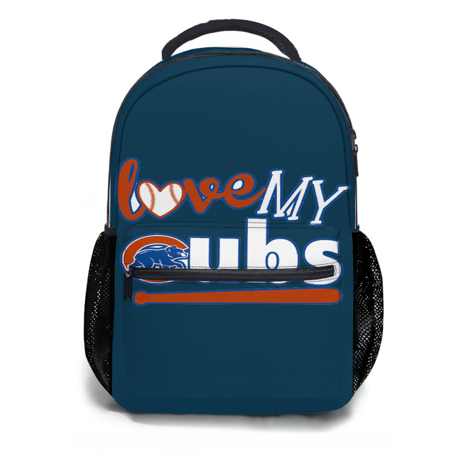 Love My Chicago Cubs School Backpacks
