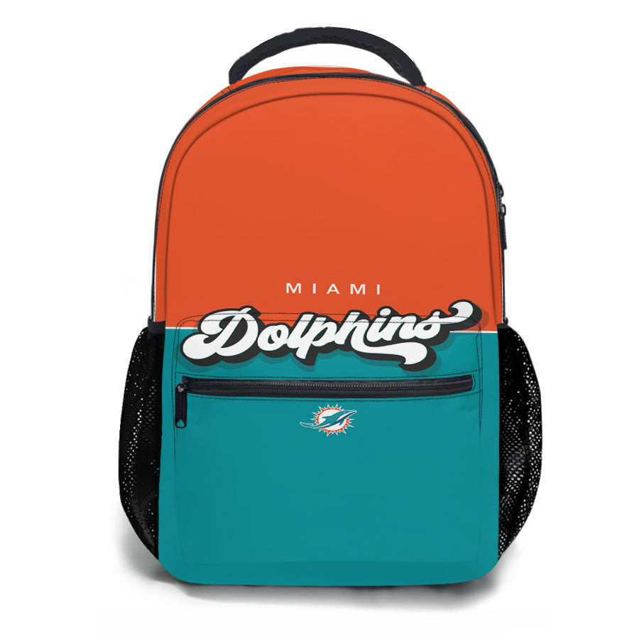 Miami Dolphin Wallpaper School Backpacks
