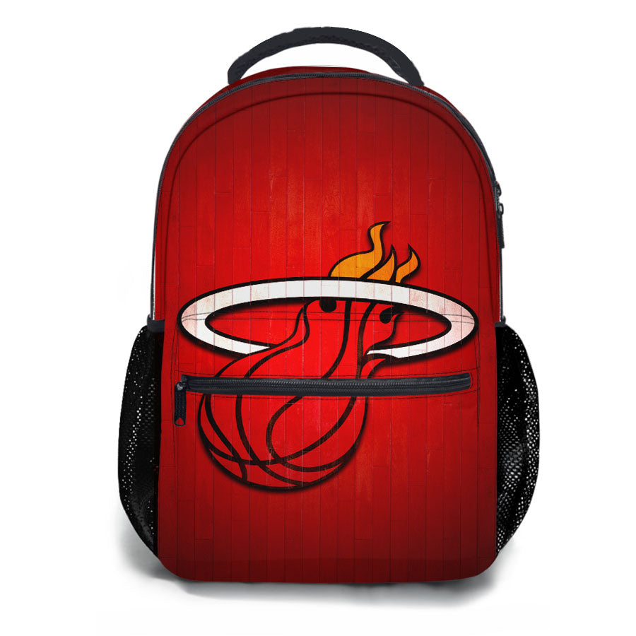 Miami Heat Hardwood 2 School Backpacks