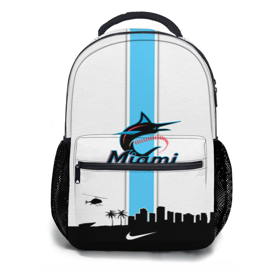 Miami Marlins Mlb School Backpacks