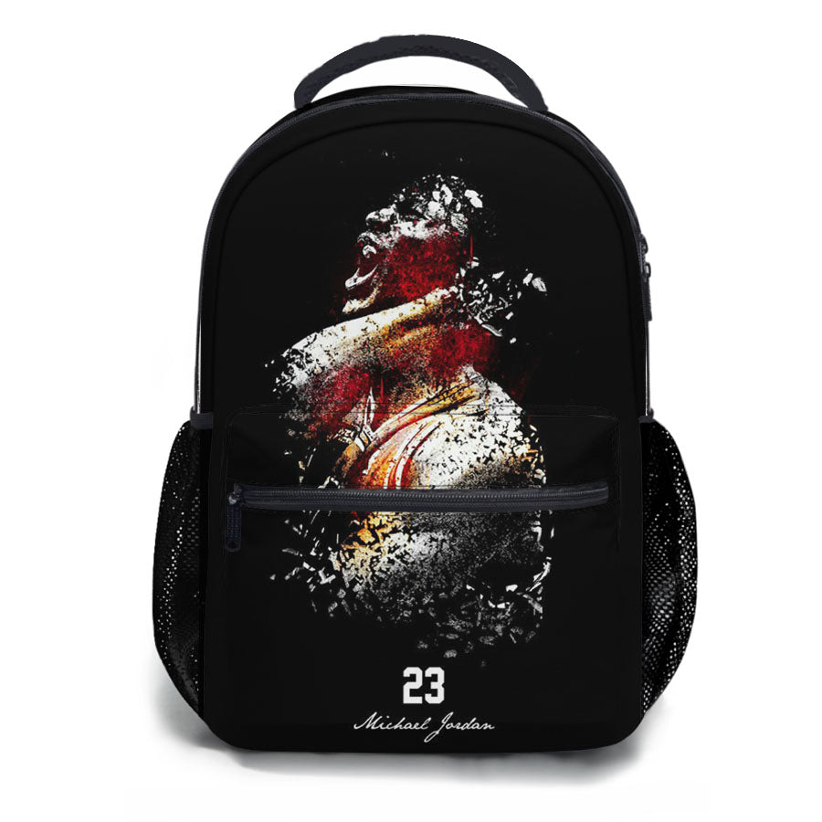 Michael Jordan 23 Art Abstract School Backpacks
