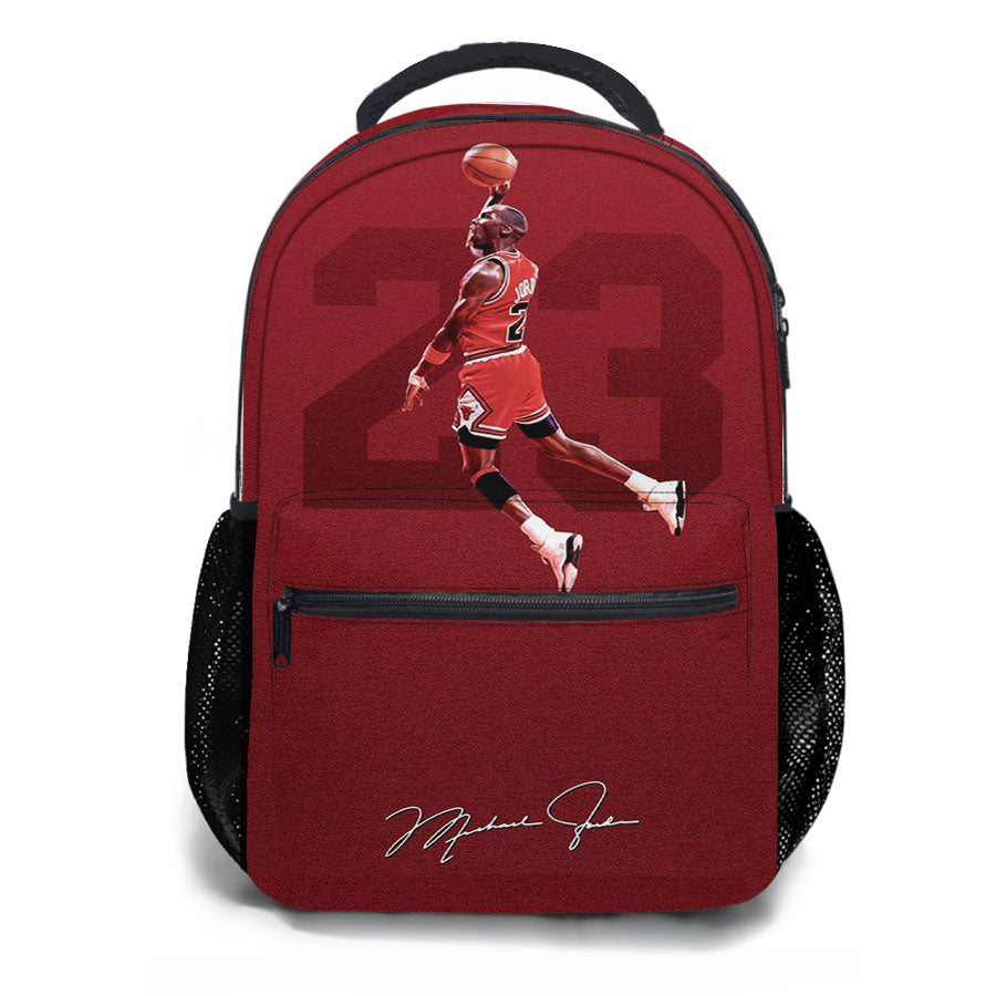 Michael Jordan Red Signature School Backpacks
