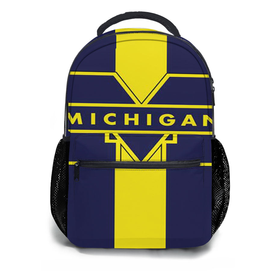 Michigan Stripes Vertical School Backpacks