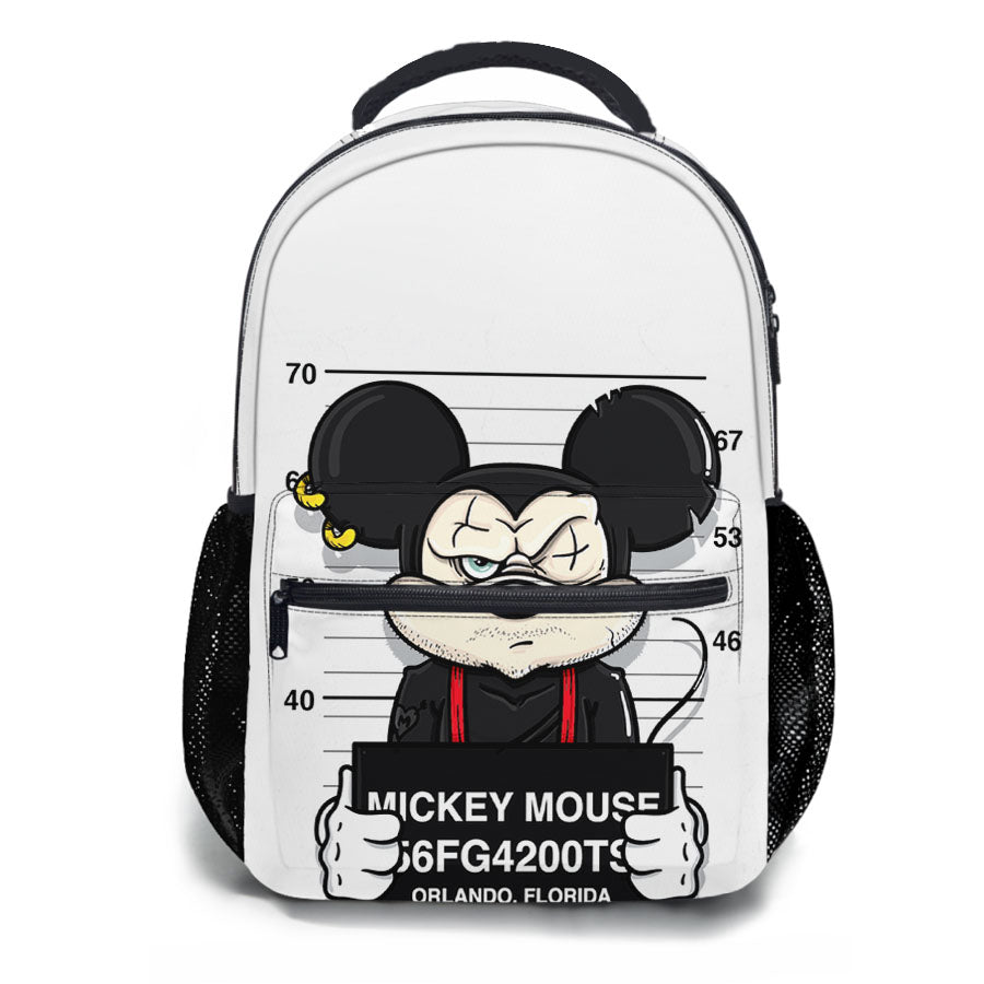 Mickey Mouse On Jail School Backpacks