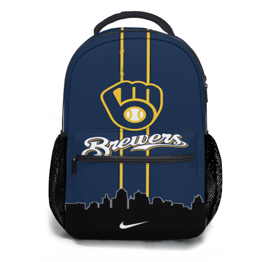 Milwaukee Brewers Mlb Team School Backpacks
