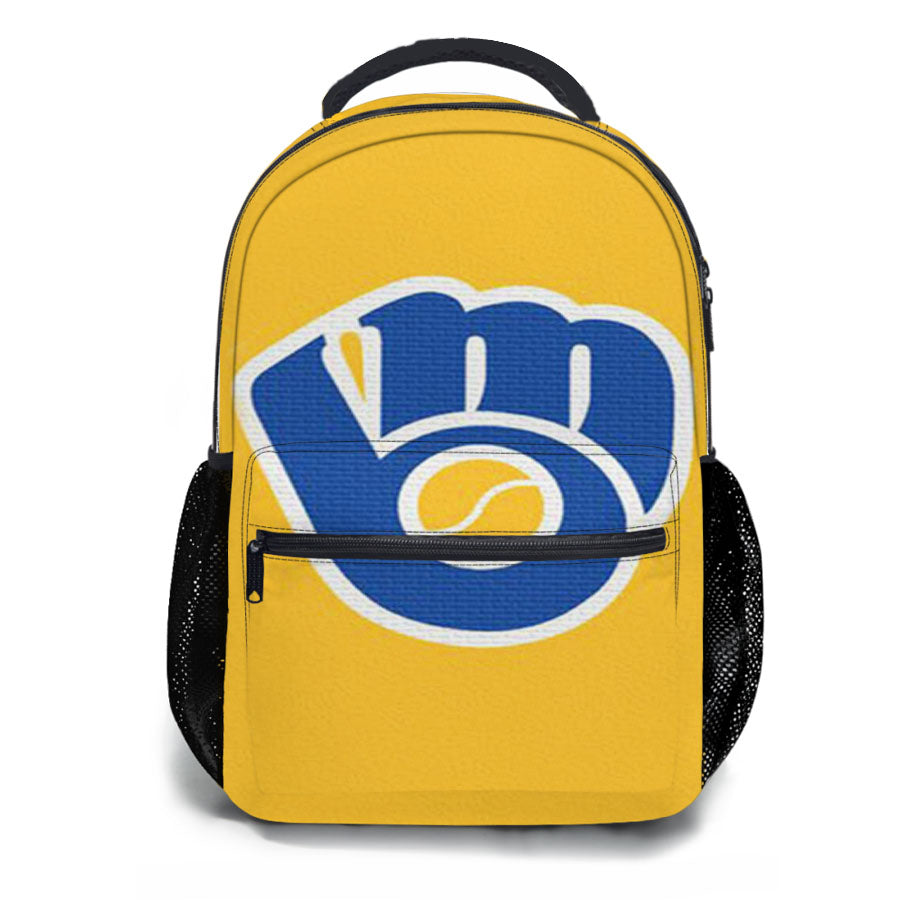 Milwaukee Brewers Yellow School Backpacks