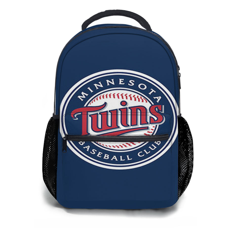 Minnesota Twins Baseball Logo Blue School Backpacks