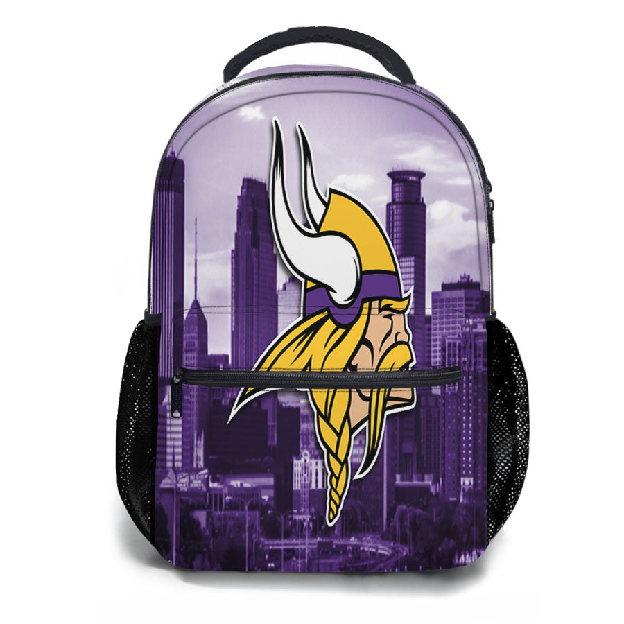 Minnesota Vikings Emblem School Backpacks