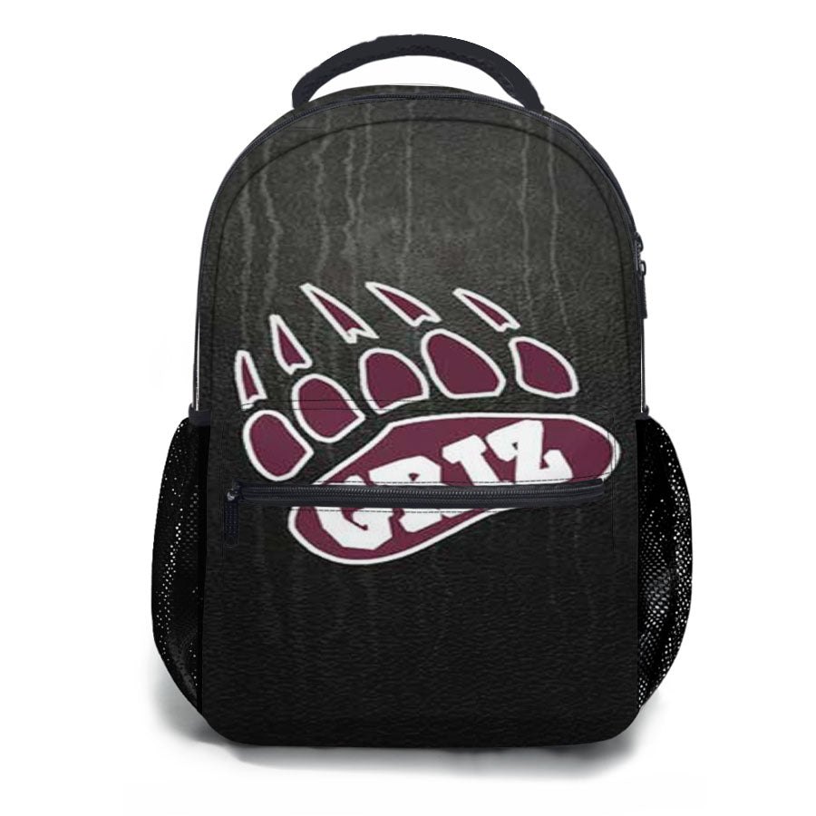 Montana Griz Logo On Texture School Backpacks