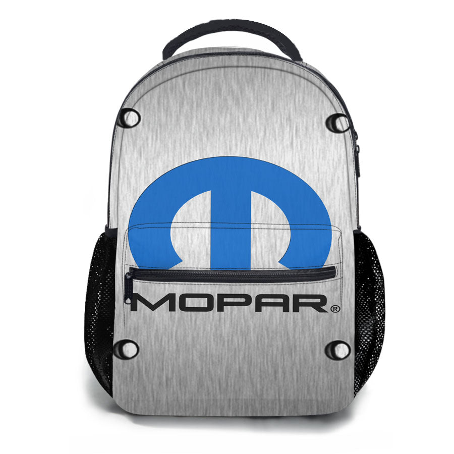 Mopar Black Logo School Backpacks