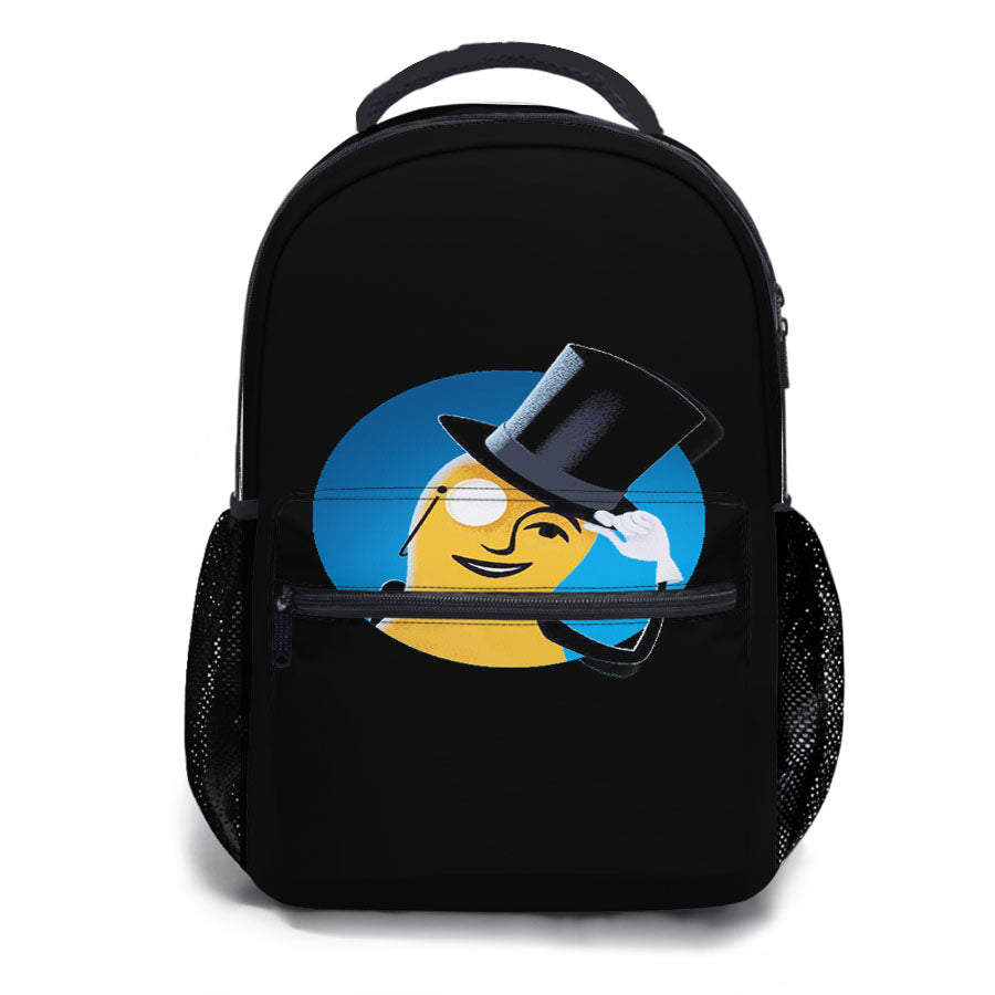 Mr Peanuts Cartoon On Black School Backpacks