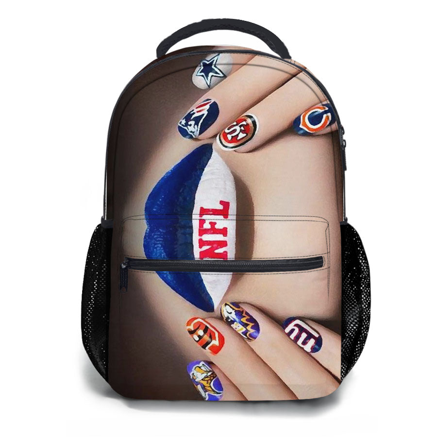 Nail Art Nfl Super Bowl School Backpacks