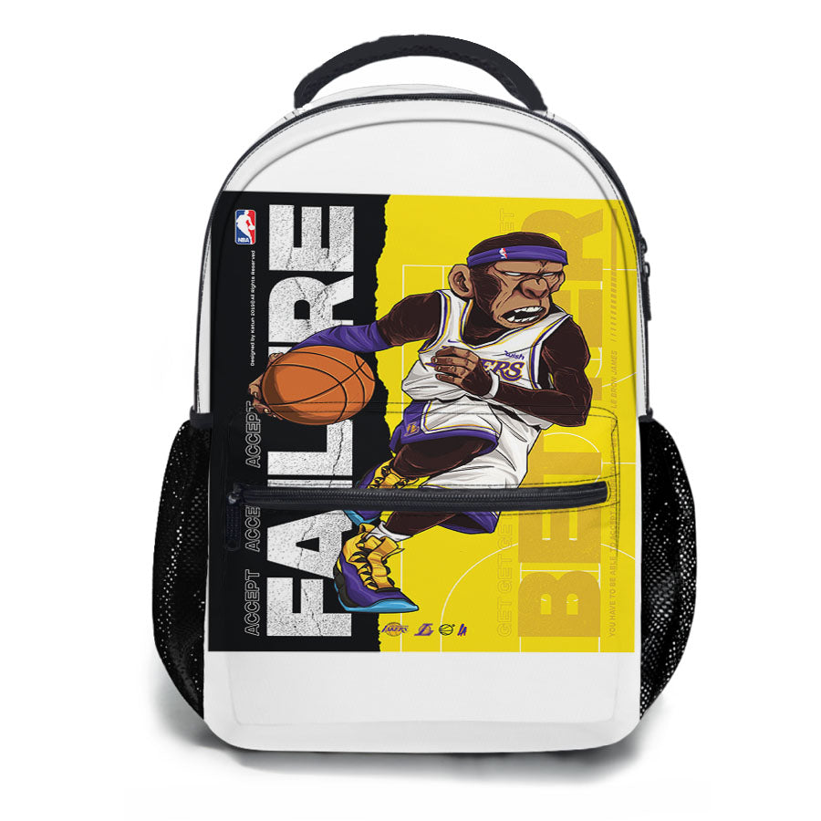 Nba Monkeys Basket School Backpacks