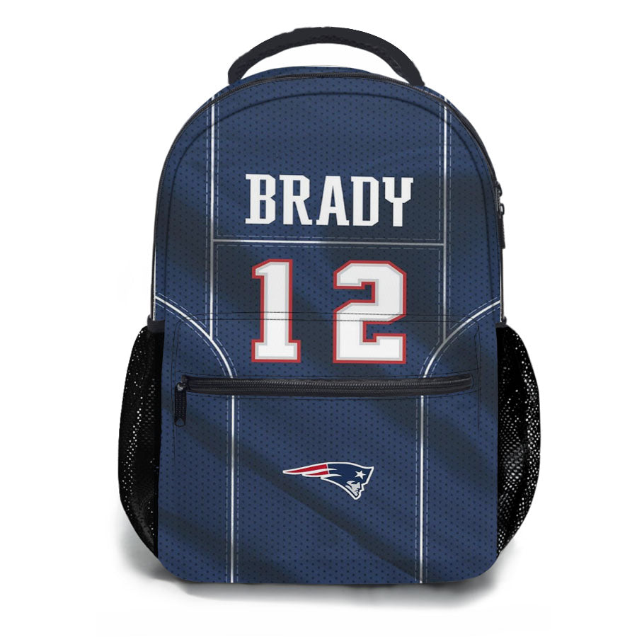 New England Patriots Brady Jersey School Backpacks