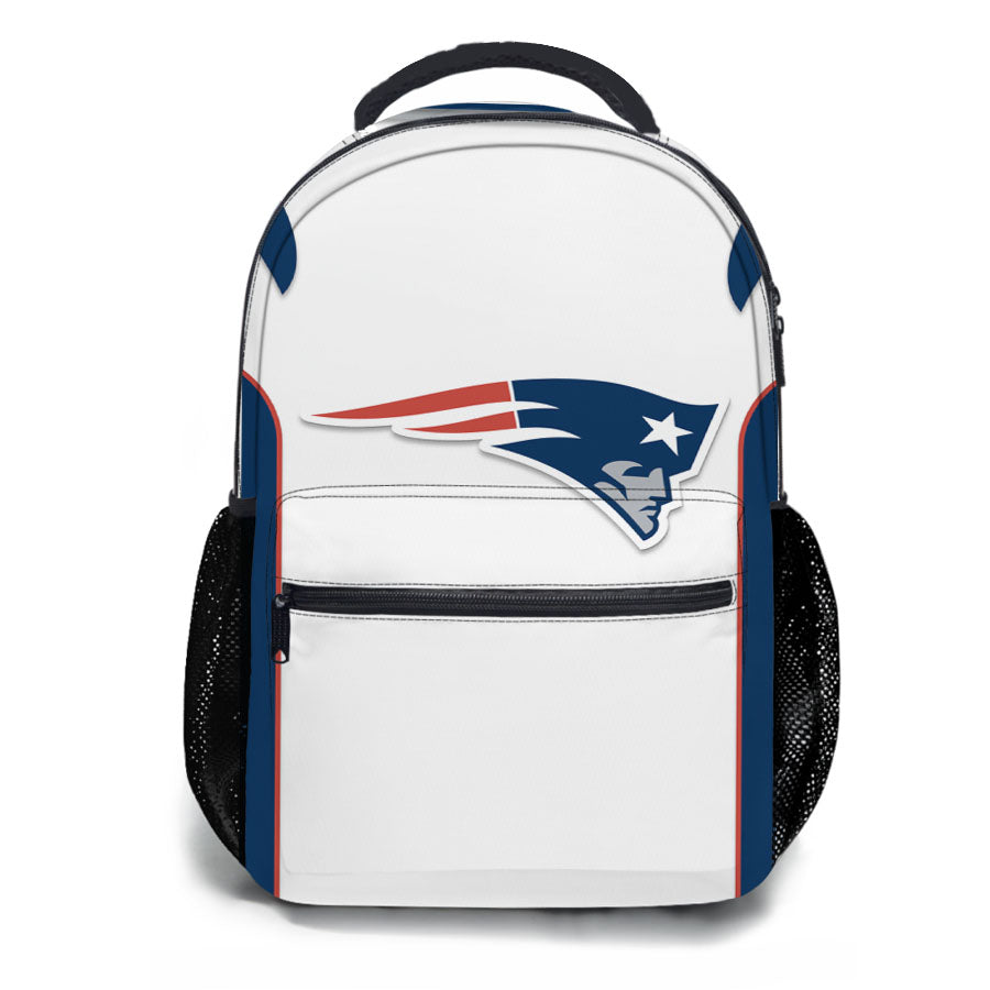 New England Patriots Jersey White School Backpacks