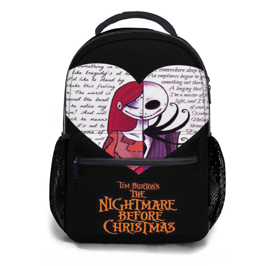 Nightmare Before Christmas Jack Sally Split School Backpacks