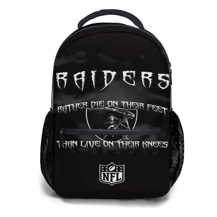 Oakland Raiders Rather Die School Backpacks