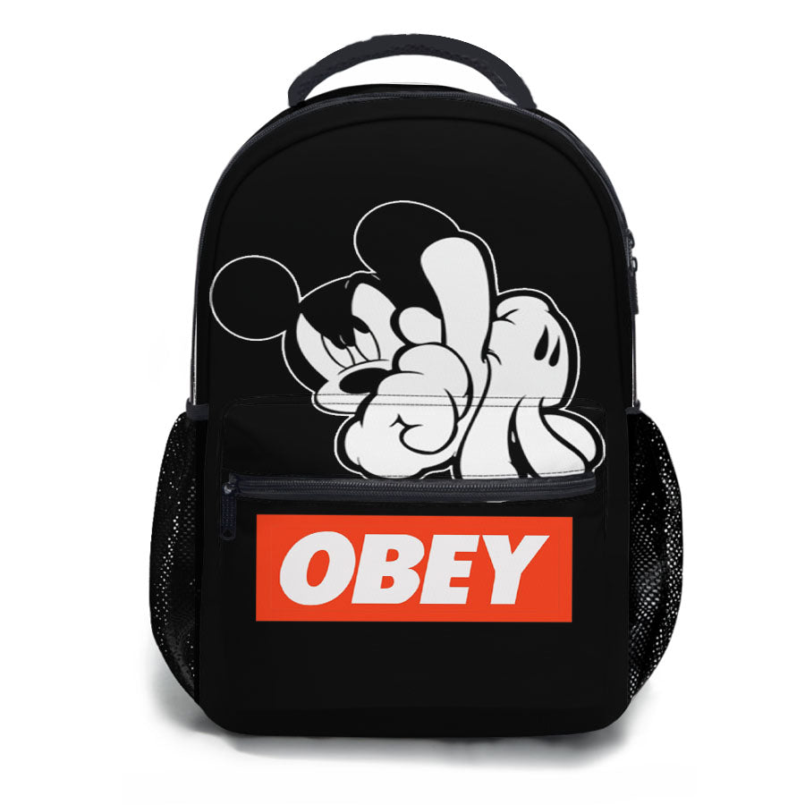 Obey Mickey Mouse School Backpacks