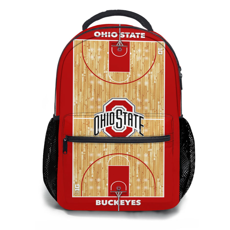Ohio State Buckeyes Basketball Court School Backpacks