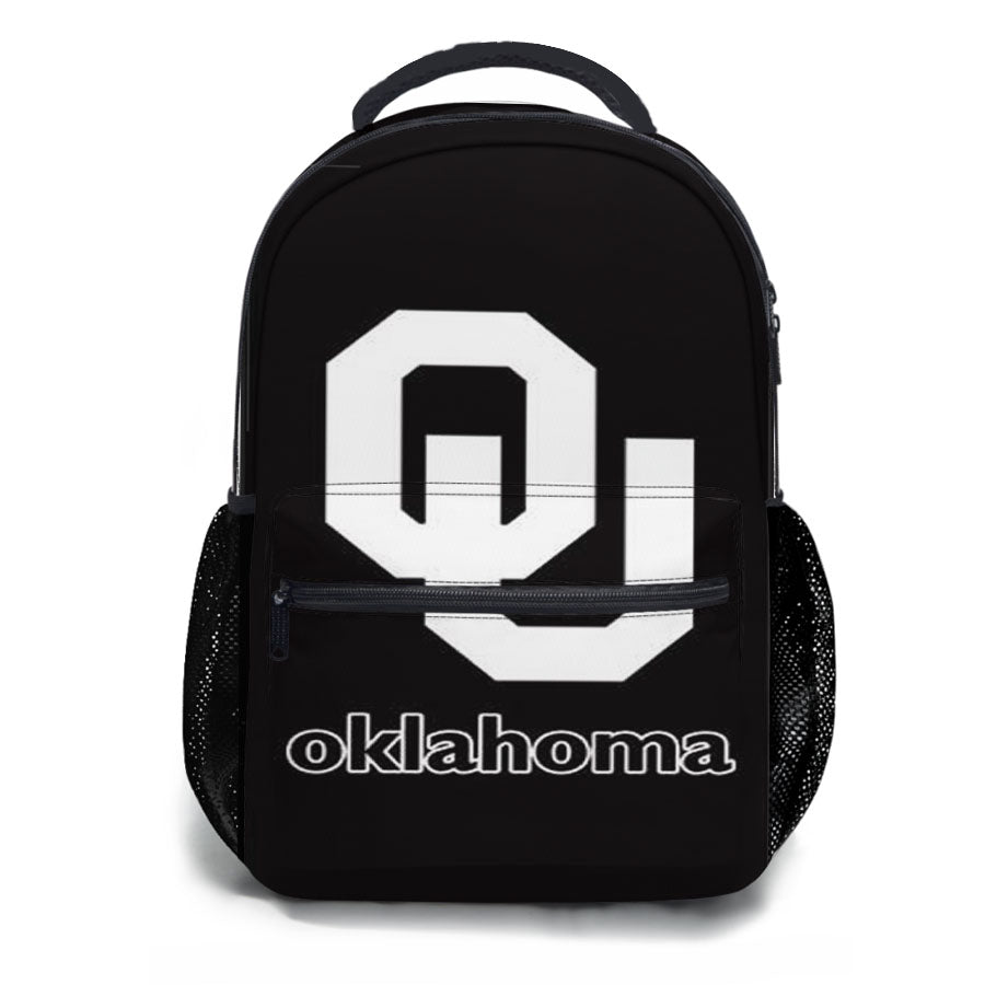 Oklahoma Sooners Black Logo School Backpacks