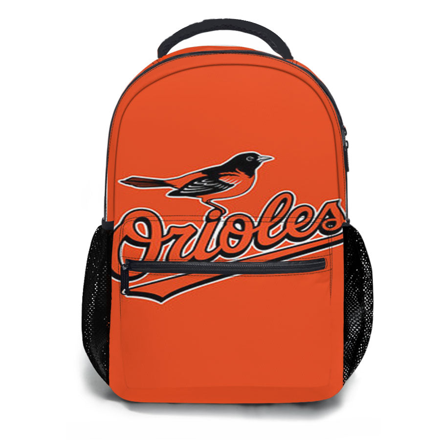 Orioles Baseball Logo Orange School Backpacks