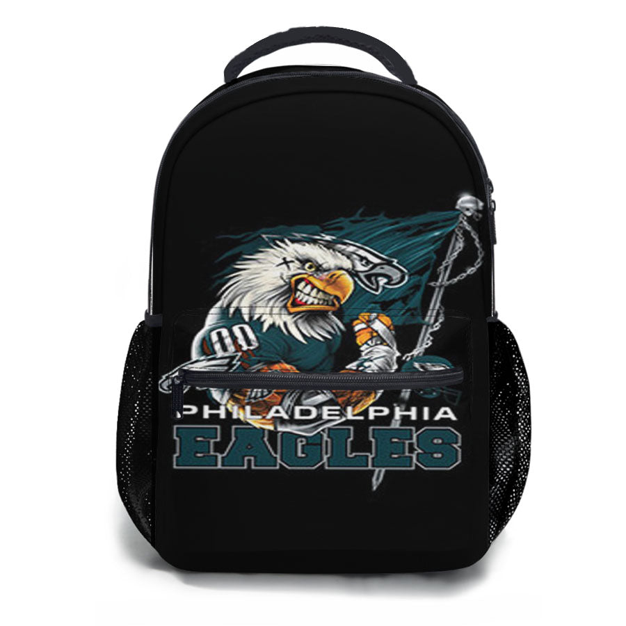 Philadelphia Eagles Logo Black School Backpacks