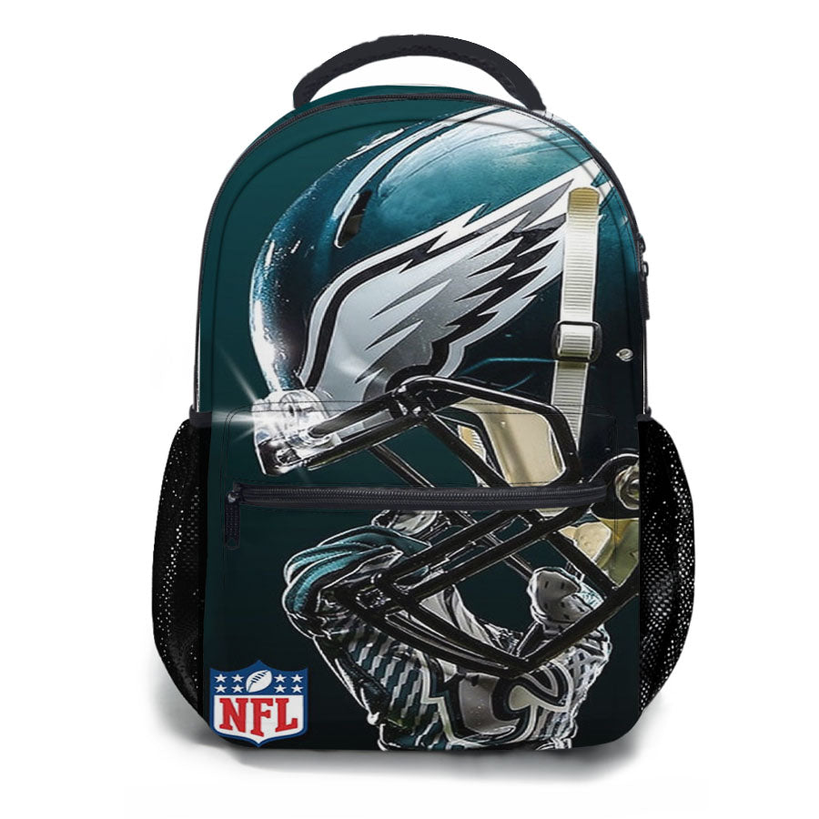 Philadelphia Eagles Nfl Helmet School Backpacks