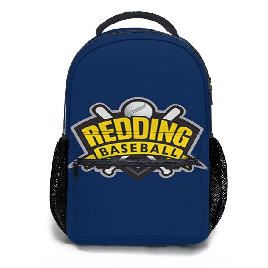 Redding Baseball Logo Blue School Backpacks