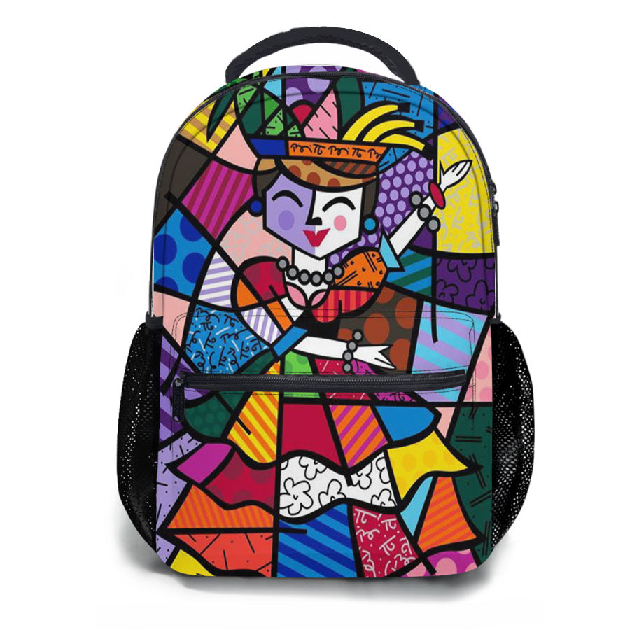 Romero Britto Love School Backpacks