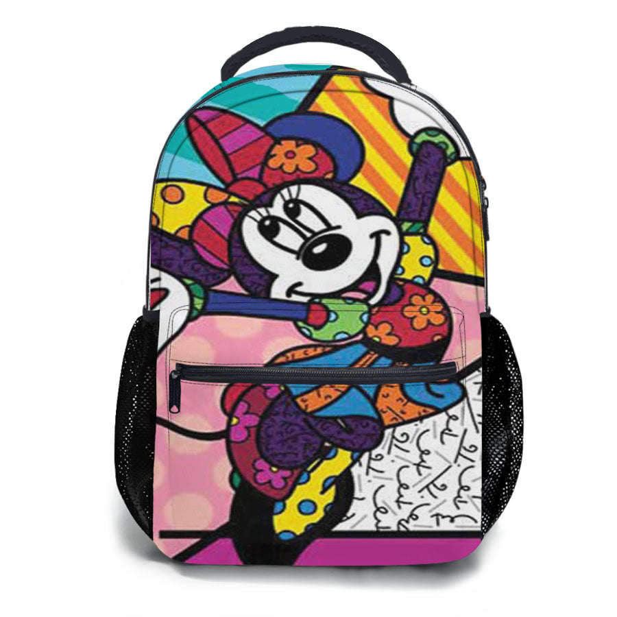 Romero Britto Minnie Mouse School Backpacks