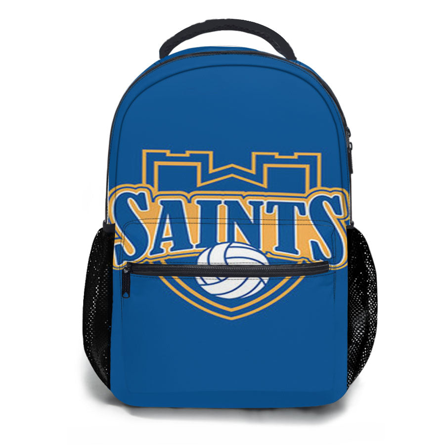 Saints Baseball Logo Blue School Backpacks