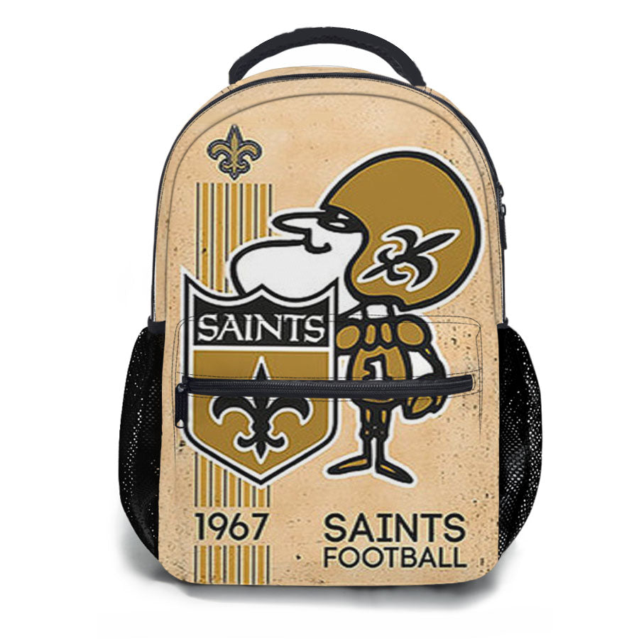 Saints Football Logo School Backpacks