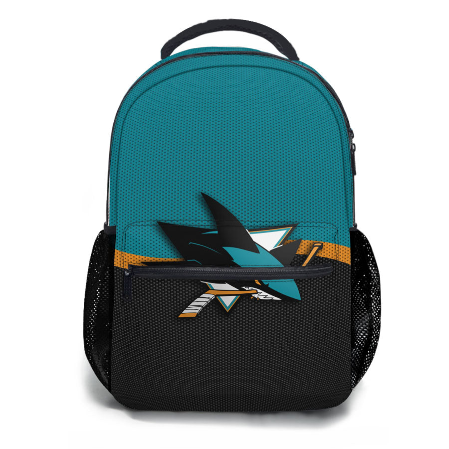 San Jose Sharks Logo Jersey School Backpacks