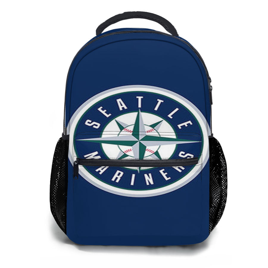 Seattle Mariners Baseball Logo Blue School Backpacks