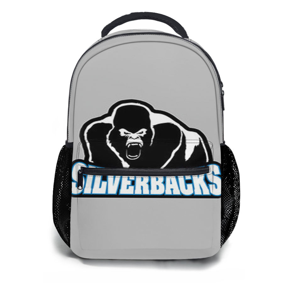 Silverback Baseball Logo Gray School Backpacks