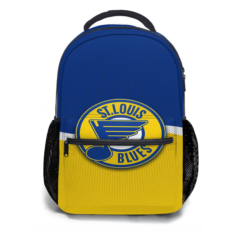St Louis Logo Blue Yellow Jersey School Backpacks
