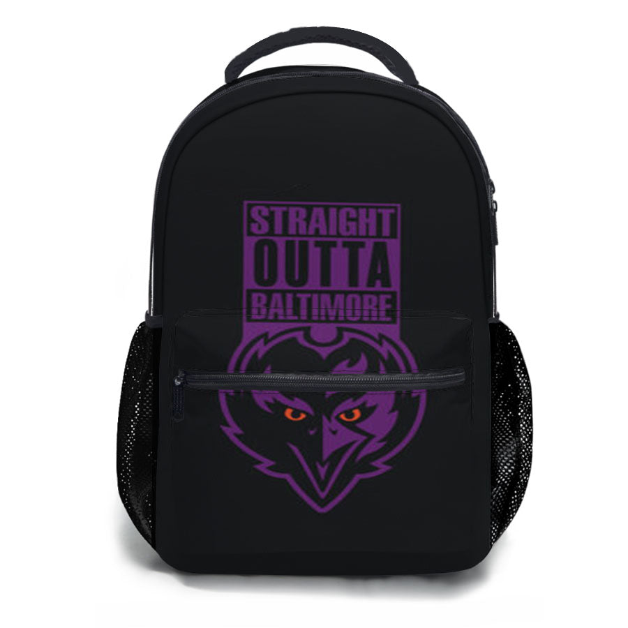 Straight Outta Baltimore Ravens School Backpacks
