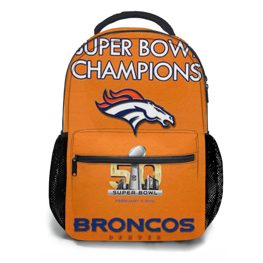 Super Bowl 50 Denver Broncos School Backpacks