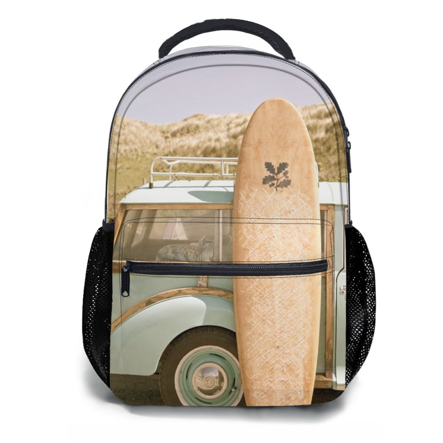 Surfing Volkswagen School Backpacks