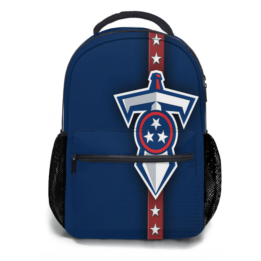 Tennessee Titans Nfl Sword Logo School Backpacks