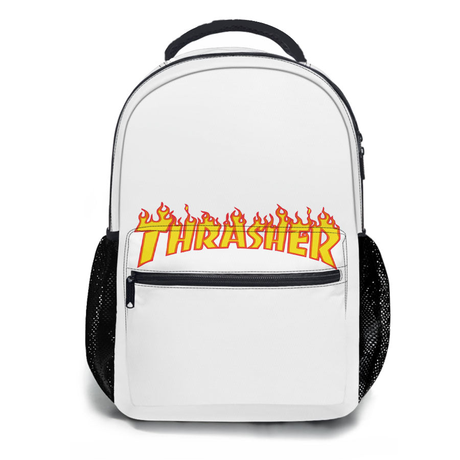 Thrasher White School Backpacks